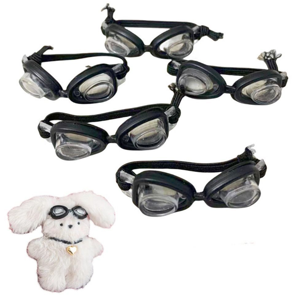  Weekly Deals 1/6 Doll Swimming Goggles Miniature Diving Eyeglass Black Frame Glasses Toy Accessories Dollshouse Supplies Playing House Gift