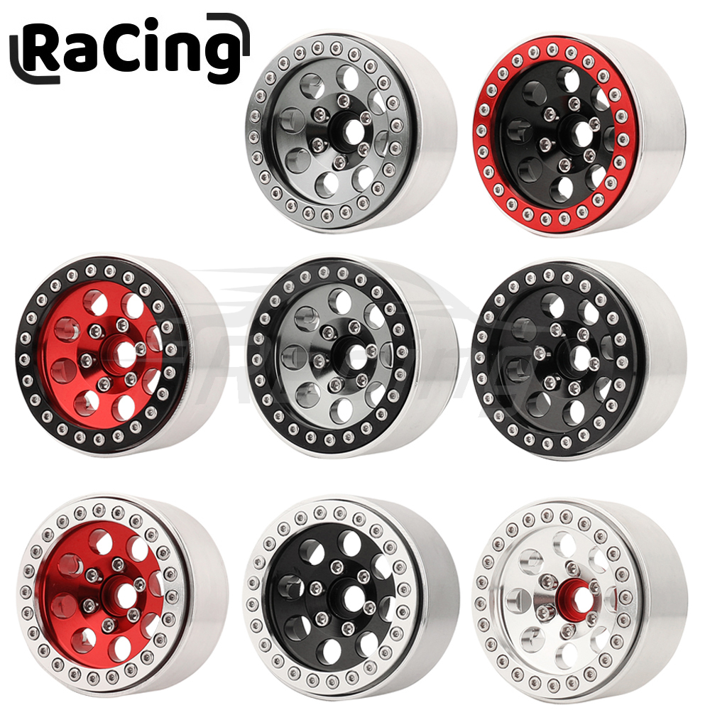 Don’t Miss Out! 1/10 RC Crawler 1/4Pcs 1.9 Inch Beadlock Wheel Hub Rim Rims Aluminum Alloy for TRX4 TRX6 Axial SCX10 III AXI03007 GRT EX86190