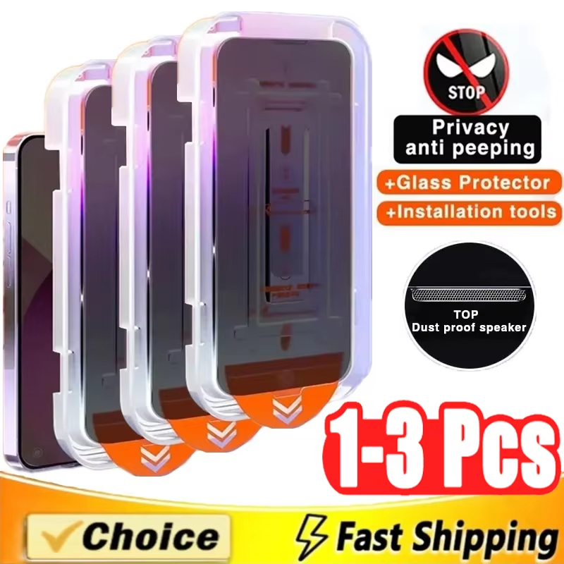  Top-Rated Bargains 1-3Pcs Dust Free Installation Tempered Glass For Xiaomi Redmi 13C 14C 10C 9 Redmi Note 11S 12S 13 8 9S Privacy Screen Protector