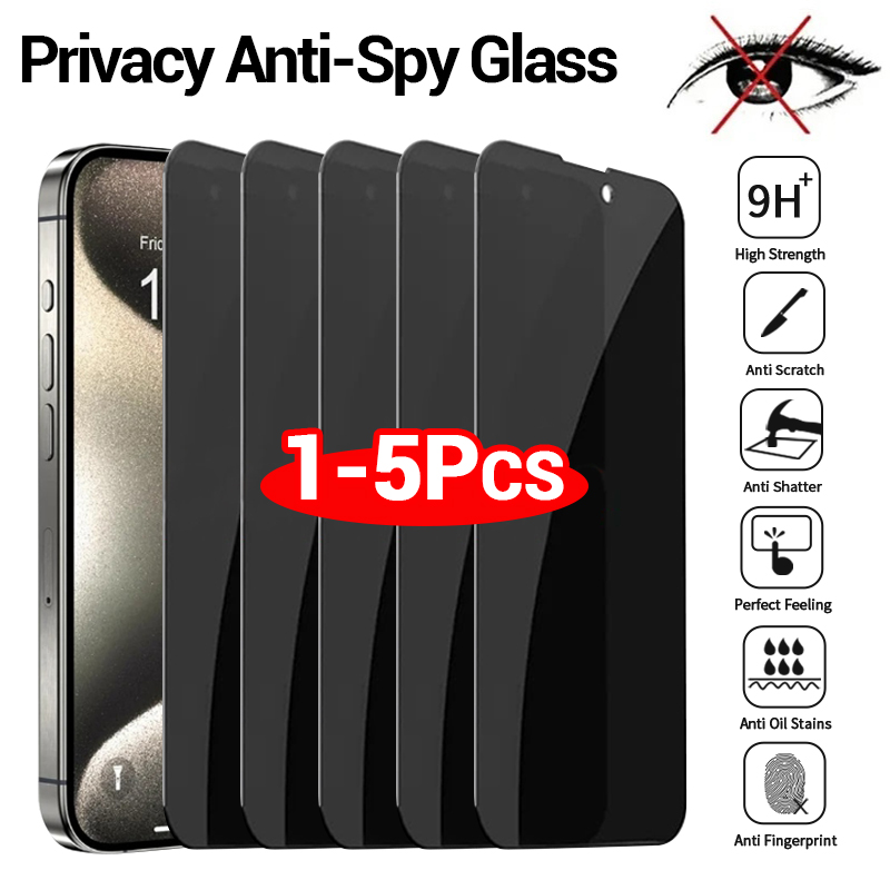  Grab the Best 1-5PCS Anti-Spy Glass For iPhone 15 14 13 12 11 Pro Max Privacy Screen Protector For iPhone X XS XR 6 6S 7 8 Plus Tempered Glass