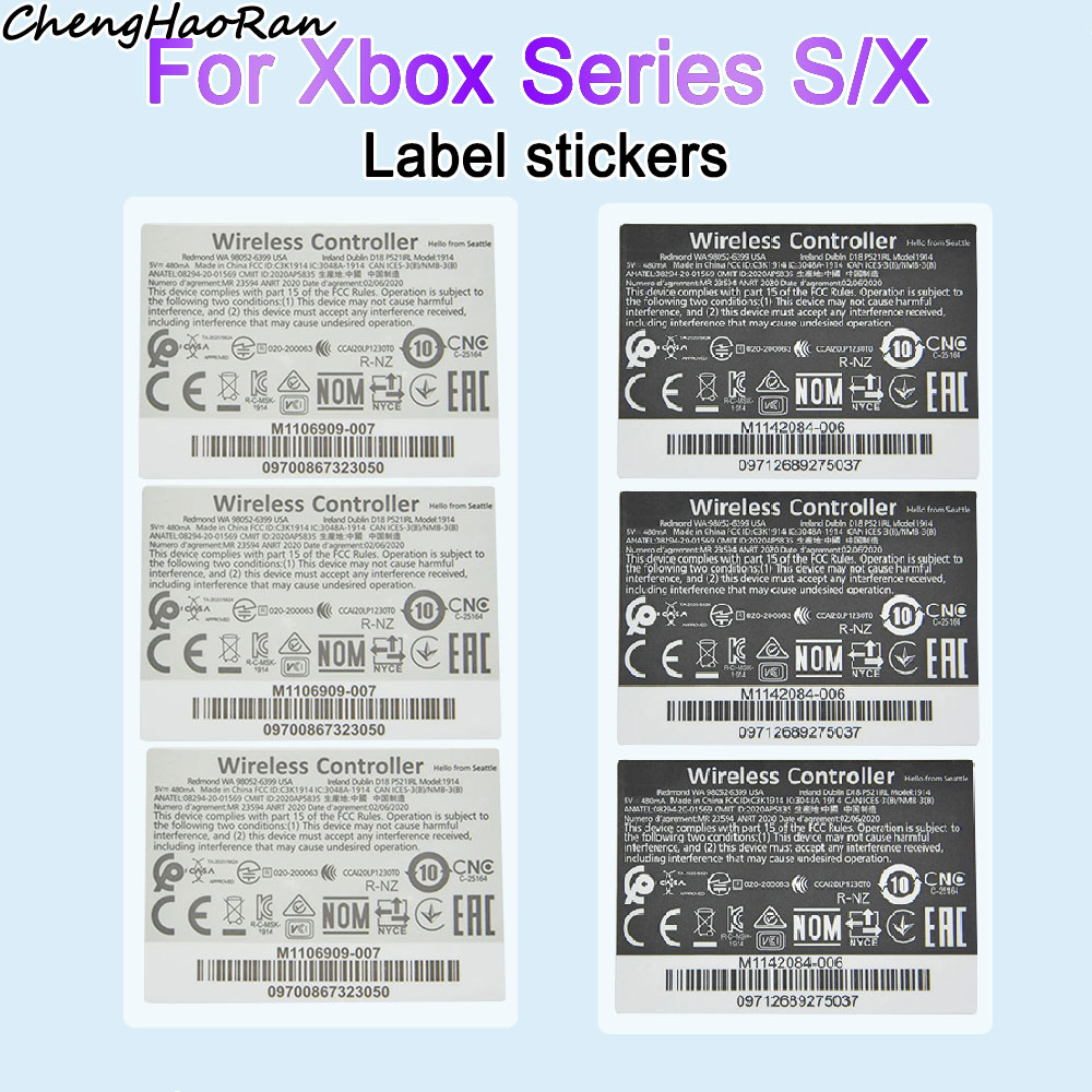  Best Bang for Your Buck! 1/2/5 Pcs Black or White Wireless Controller Back Label Sticker For Xbox Series X/S Controller Case Label Sticker
