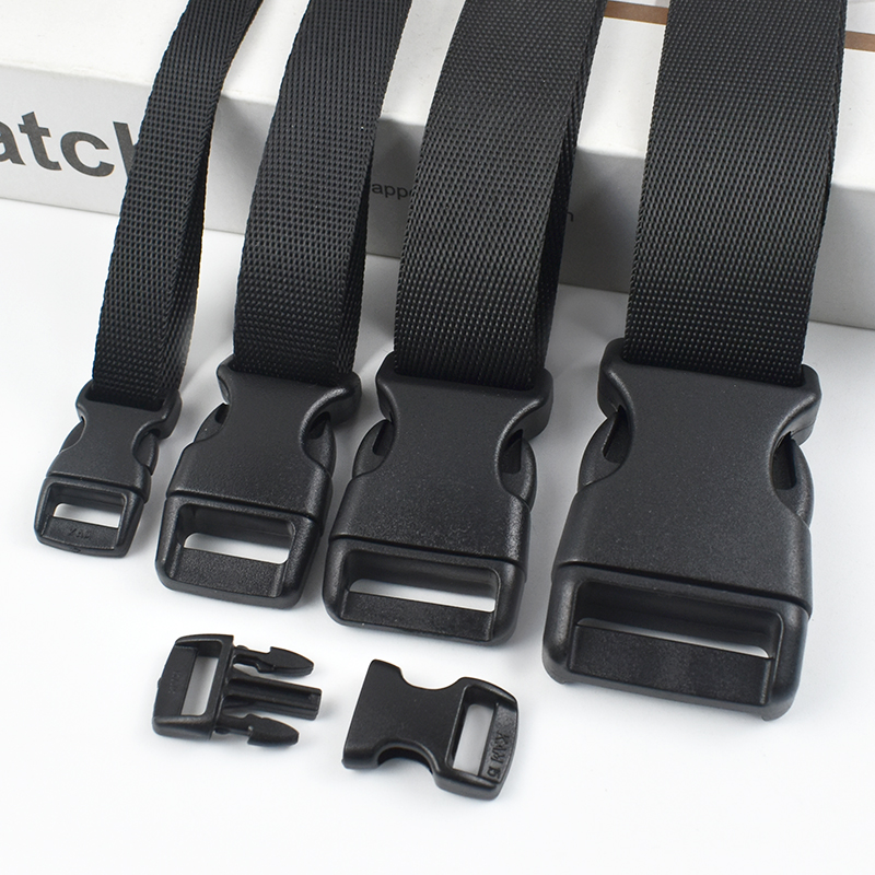 Affordable Prices 1-5Sets Plastic Release Buckle 10/15/20/25mm Nylon Webbing for Sewing Bags Strap Tri-Glide Slider Clasp Dog Collar Adjust Hooks