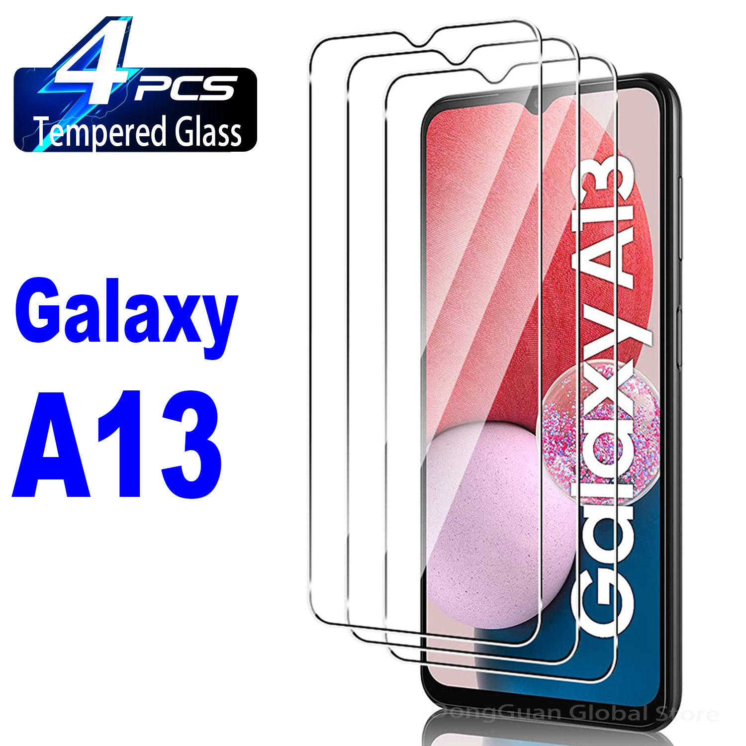  Flash Sales 1/4Pcs Tempered Glass For Samsung Galaxy A13 Screen Protector Glass Film