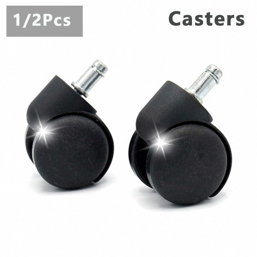  Incredible Savings 1/2Pcs Chair Wheel Furniture Caster 11mm Screw Swivel Castor Wheels Replace Hardware Trolley Tools for Office / Computer Chairs