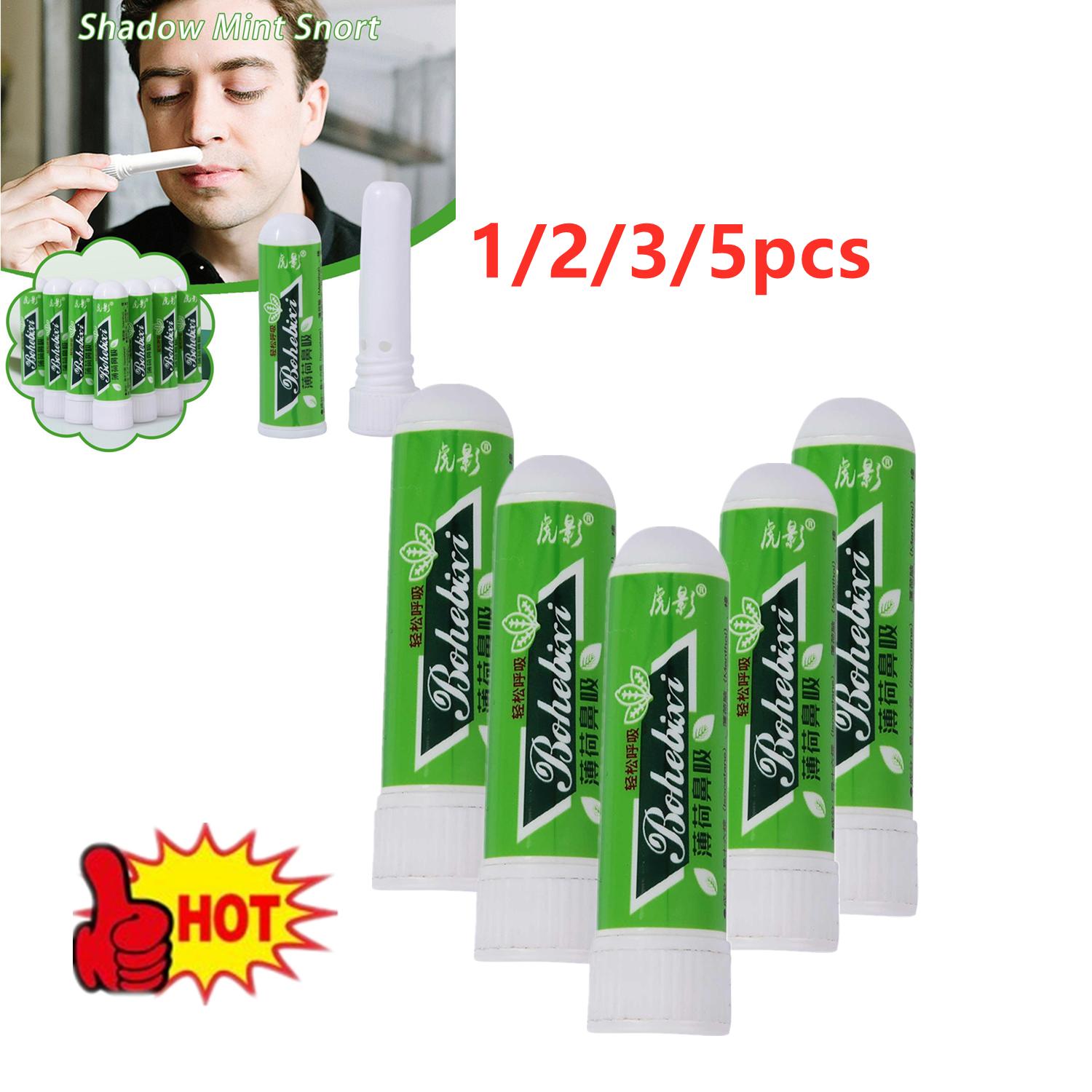  Must-Have Discounts 1/2/3/5X Nasal Inhaler Mint Essential Oil Refreshing Aromatherapy Tubes Inhaler Sticks Mint Cooling Oil Relieve Rhinitis Fatigue