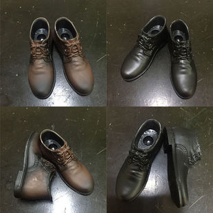 The  Affordable Prices 1/6 Male Leather Shoes Model Black Brown High Upper Boots Fit 12" Detachable Feet Action Figure Body Doll You've Been Waiting For