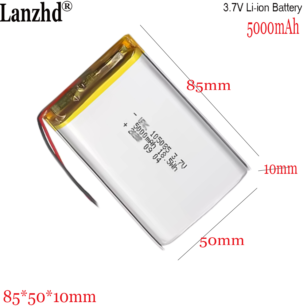  Score the Best 1-12pcs Li-ion Battery Manufacturers In China Supply Battery Pack 105085 5000mAh 3.7V For Smart Home Wireless Device