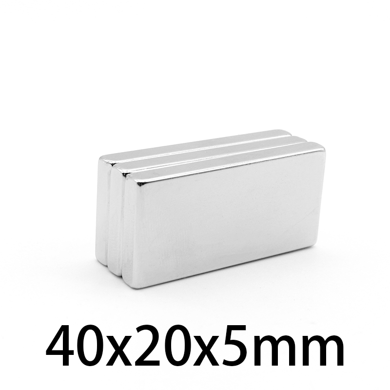  Your Wallet Will Thank You! 1-15Pcs 40x20x5mm N35Strong Quadrate Neodymium Magnet 40mmx20mmx5mm NdFeB Magnetic Rare Earth Magnets 40*20*5mm