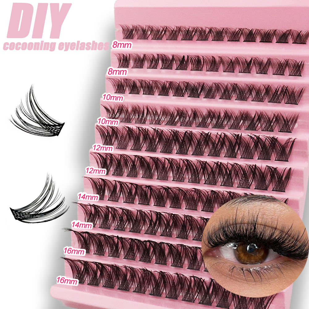  Act Now! 1/box 120 bundle Mink Lashes 8-16mm Natural Look Mixed Tray DIY Individual Eyelash Extension Volume Lash Clusters Eyelashes Long