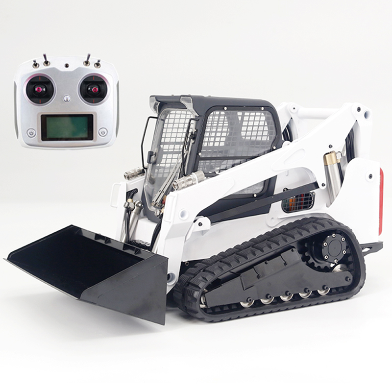  Limited-Time Discounts! 1/14 RC Tracked Metal Hydraulic Skid Steer Loader SM770 RTR Tracked Bobcat Construction Vehicle Model Boy Toy Gift