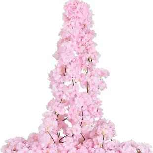 The Rock-Bottom Prices 1.8M 135 Head Artificial Cherry Blossom Rattan Hanging Vine Cherry Blossom Flowers Garland for Home Garden Wedding Party Decor You've Been Waiting For