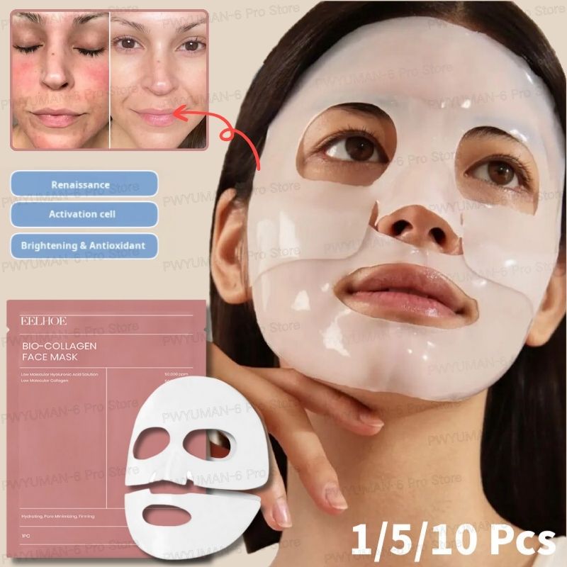  Affordable Prices 1/5/10PCs Bio Collagen Face Mask Shrink Pores Deep Hydrating Overnight Mask Moisturizing Refreshing Brightening Face Skin Care