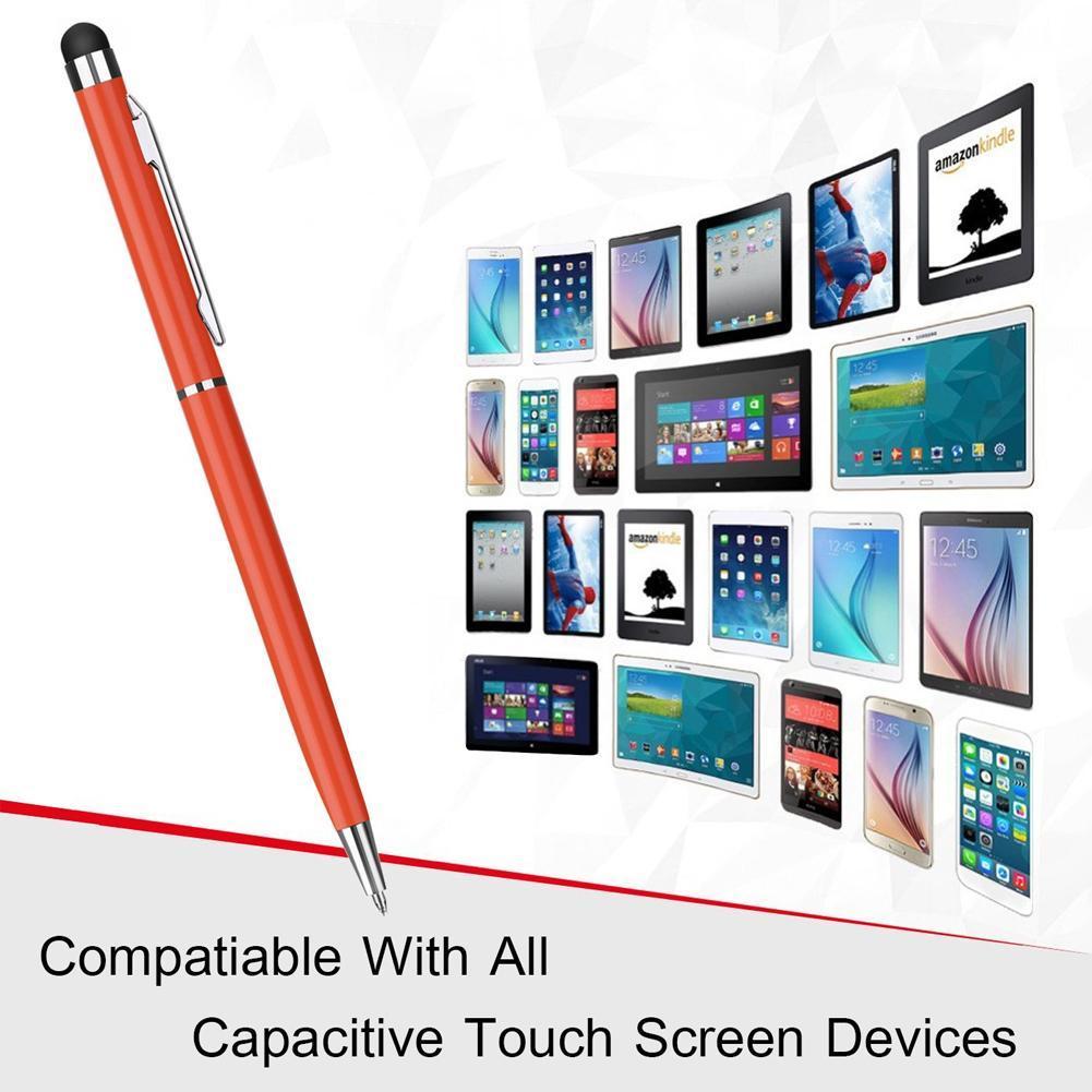 Best Offers 1 Pc Universal 2 In 1 Stylus Pen For Smart Phone Tablet Thick Thin Drawing Capacitive Pencil Android Mobile Screen Touch Pen