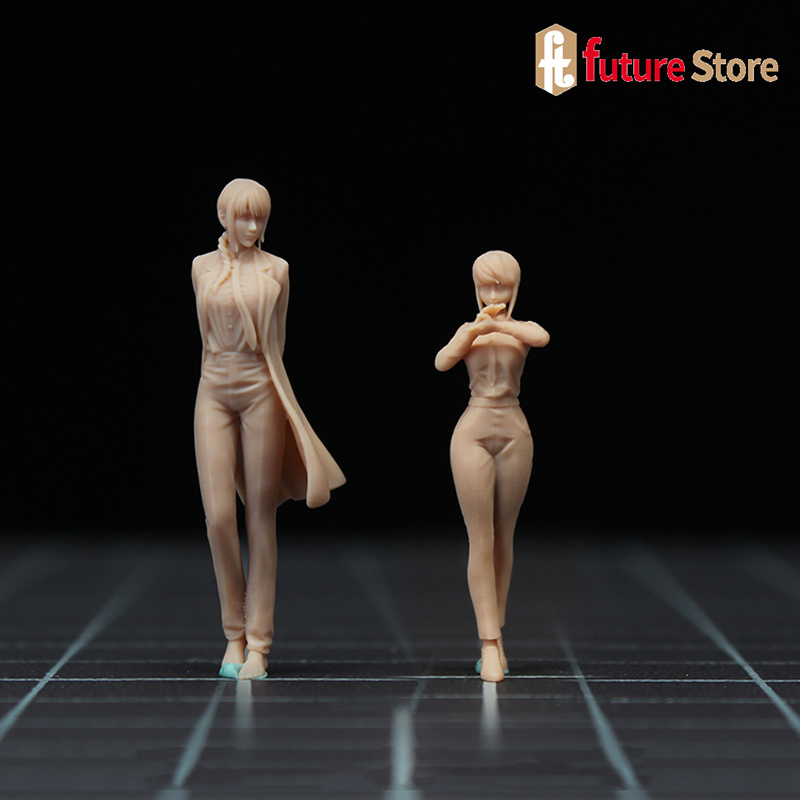 Hurry In! 1/64 1/43 Anime Beauties Girl Hunter Miniature Figure Doll Model DIY Photography Scene Props Display Collection Decoration