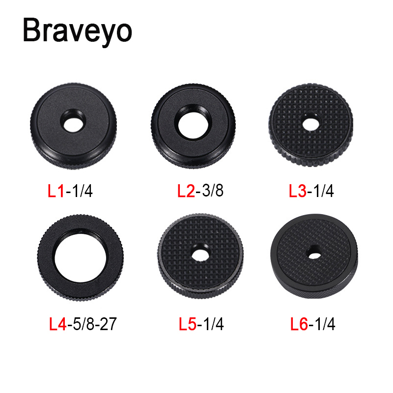 Your Dream Deals 1/4 3/8 5/8 Inch Nut Camera Screw Photography Accessories Hot Shoe Screw Lock Knob Steady Shotting For Dslr Tripod Selfie Stick