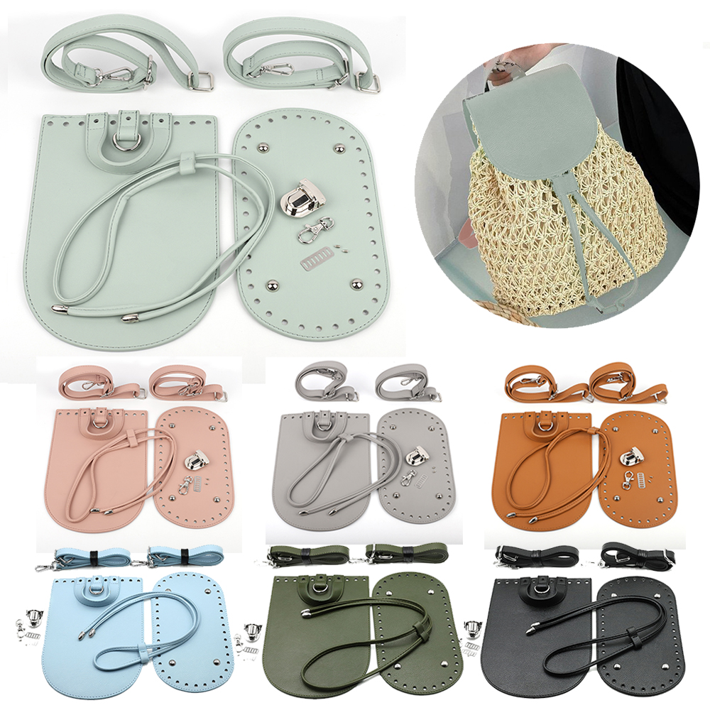 Killer Deals 1 Set Handmade Bag Bottom Flap Cover Hardware For Bags Leather HandBag Shloulder Straps DIY Women Backpack Bag Accessories