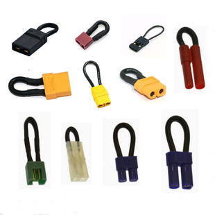 Limited Time Offer:  Grab Yours! 1 Pcs Bind Plug Loop Connector Short Circut battery Jumper Cable with Tamiya Deans XT30 XT60 XT90 XT90S EC3 EC5 Trx HXT JR Plug Available Now