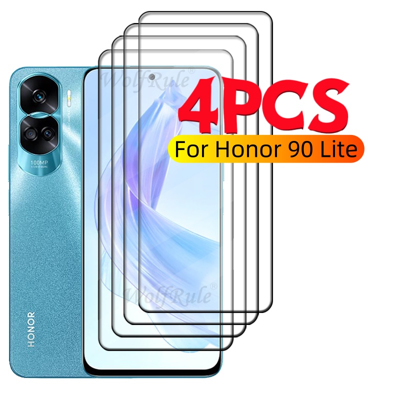  Rare Finds 1/2/3/4pcs For Huawei Honor 90 Lite Glass Honor 90 Lite Tempered Glass Full Cover Glue 9H HD For Screen Protector Honor 90 Lite