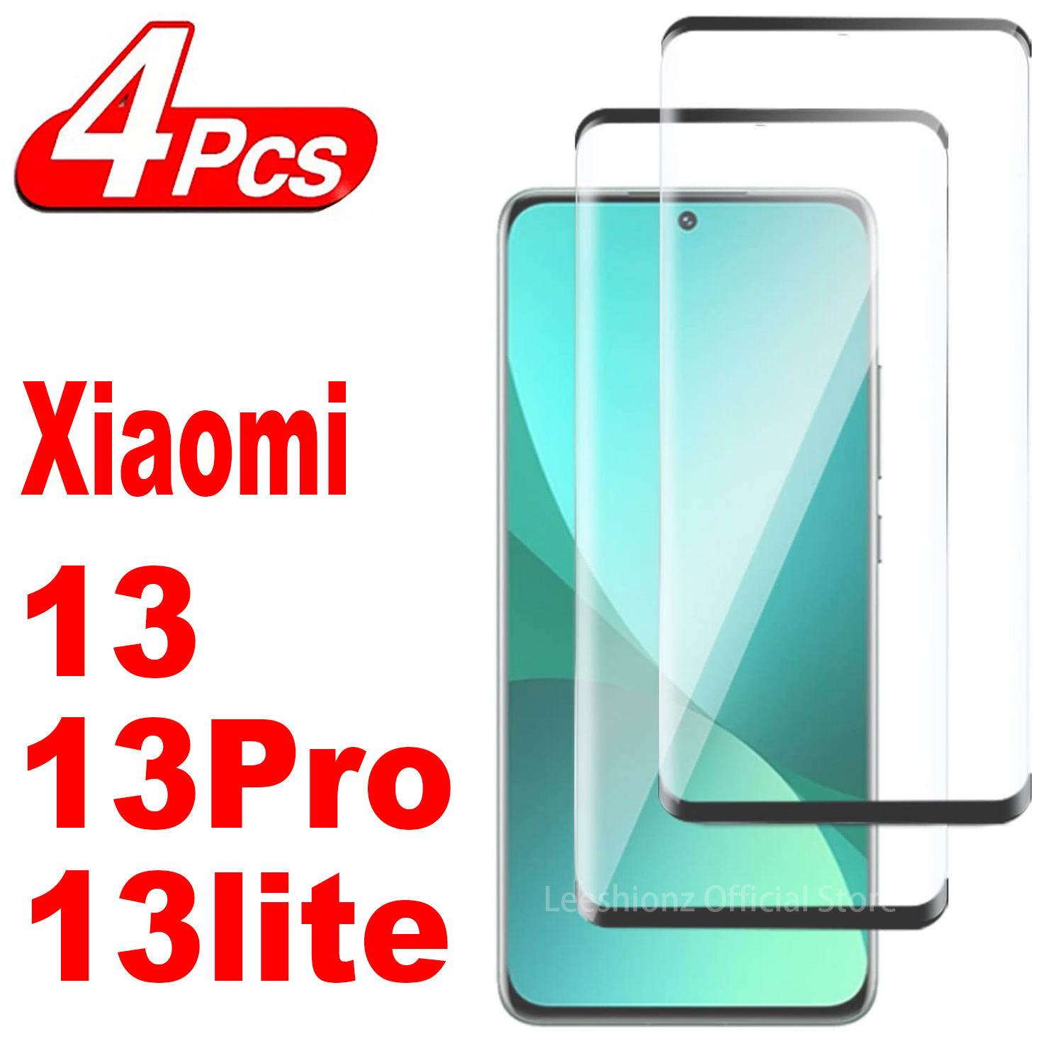 Must-Have Discounts 1/4Pcs 3D Screen Protector Glass For Xiaomi 13 Pro Lite Ultra 13Pro 13Lite 13Ultra Tempered Glass Film