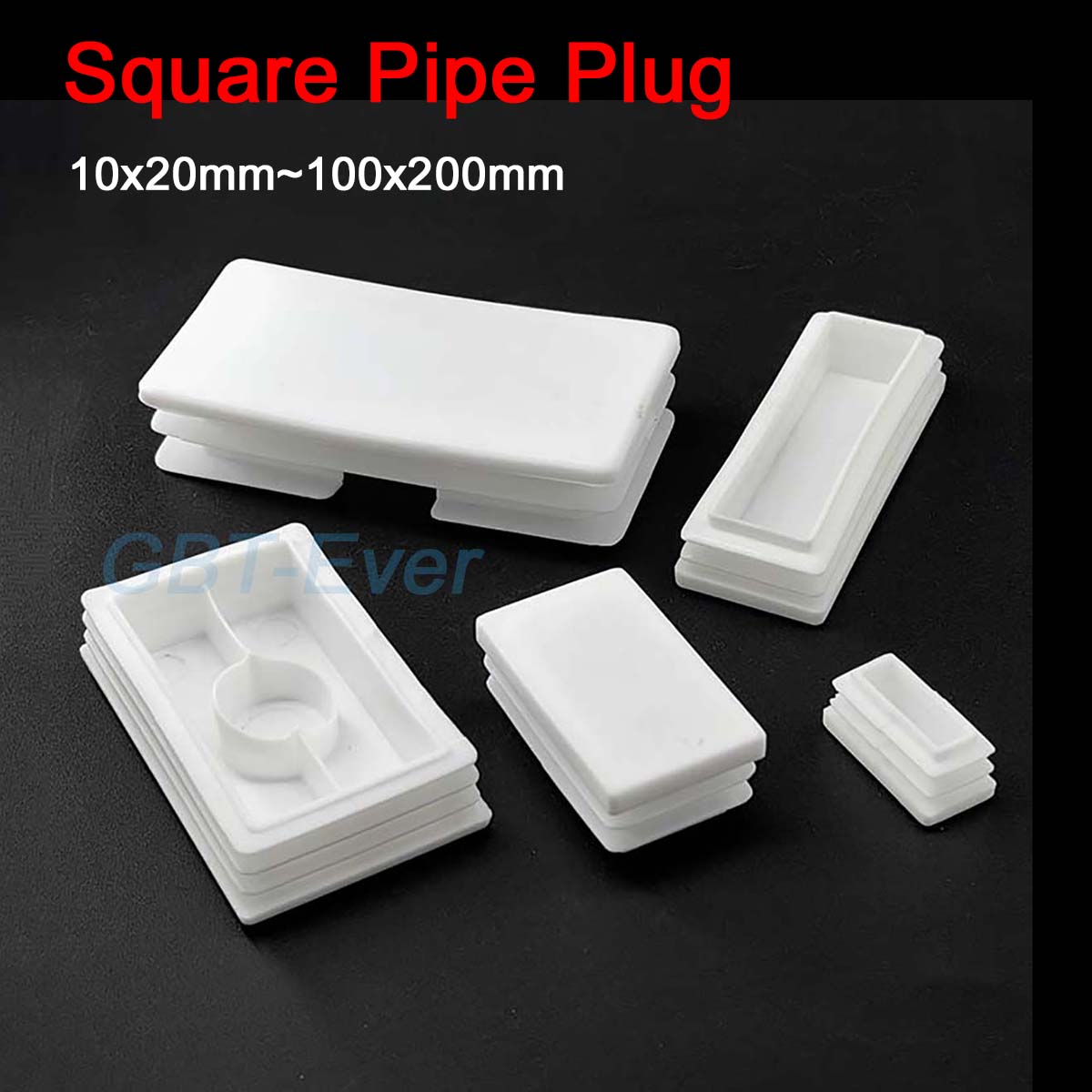 Best Ever Bargains 1-20Pcs White Plastic Pipe Inner Plug Dust Cover Square Steel Tube Blanking End Cap Bung for Ladder Furniture Chair Table Leg