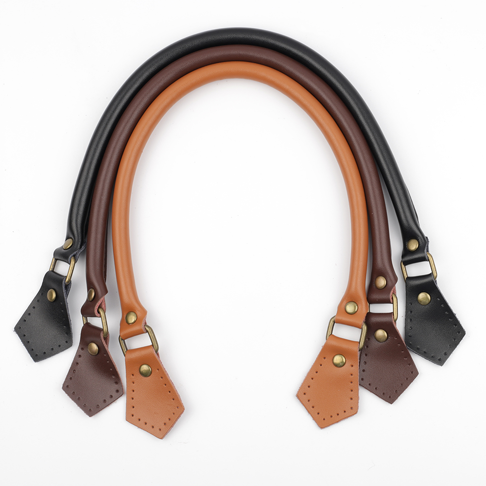 Budget-Friendly Picks 1 Pair 40cm 50cm 60cm Genuine Leather Bag Handles Strap Replacement for Handbags Straps New Women Bags DIY Accessories KZ0002