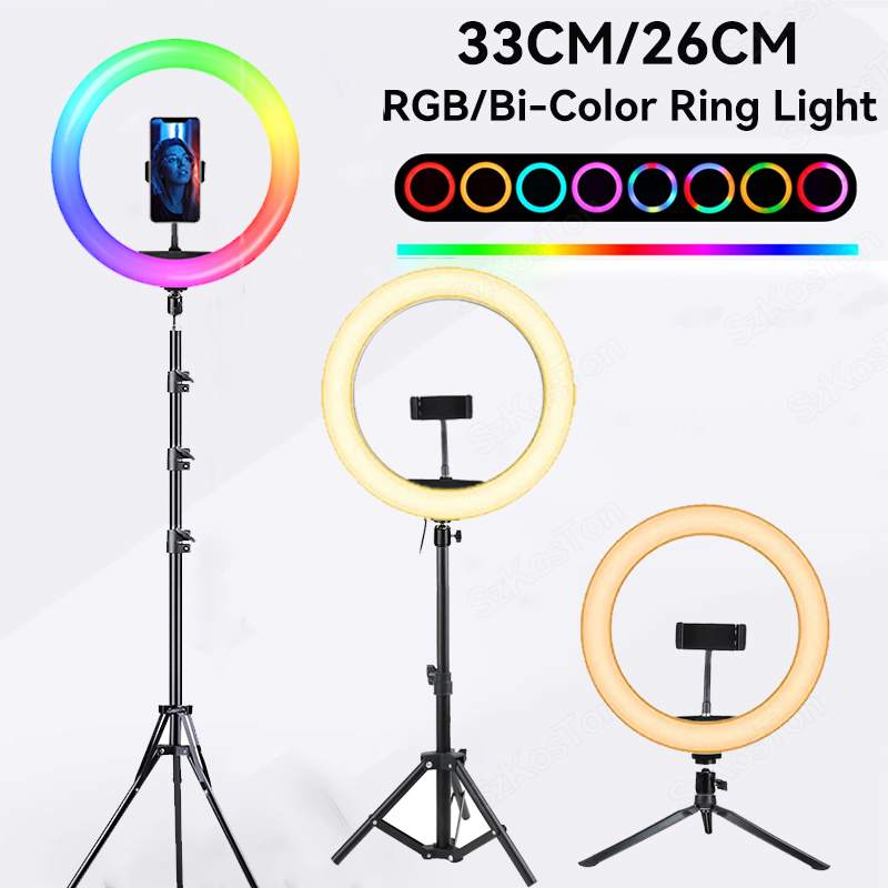  Crazy Low Prices 10 13 Inch Ring Light Dimmable Selfie Lamp Pptional Tripod Photographic Lighting Studio Video Lights For Live Make Up Youtube
