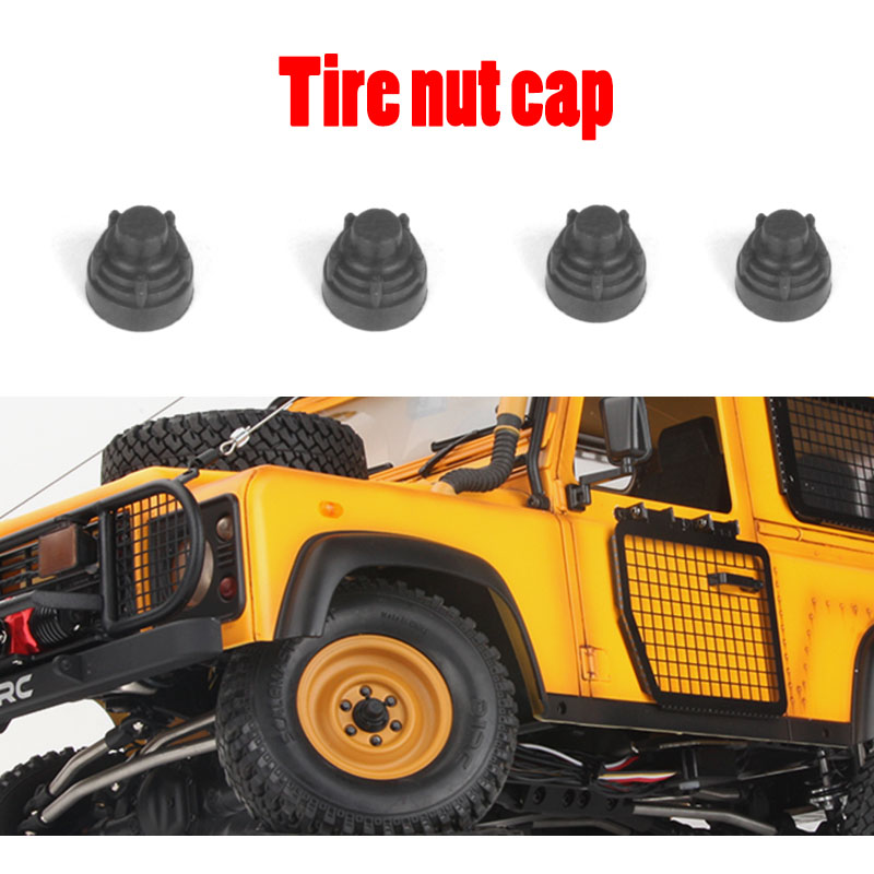 Hottest Sales 1.7/1.9 Inch Wheel Hub Nut Cap for 1/10 RC Crawler Car Traxxas TRX4 Defender Bronco AXIAL SCX10 RC4WD D90 RD110 Upgrade Parts
