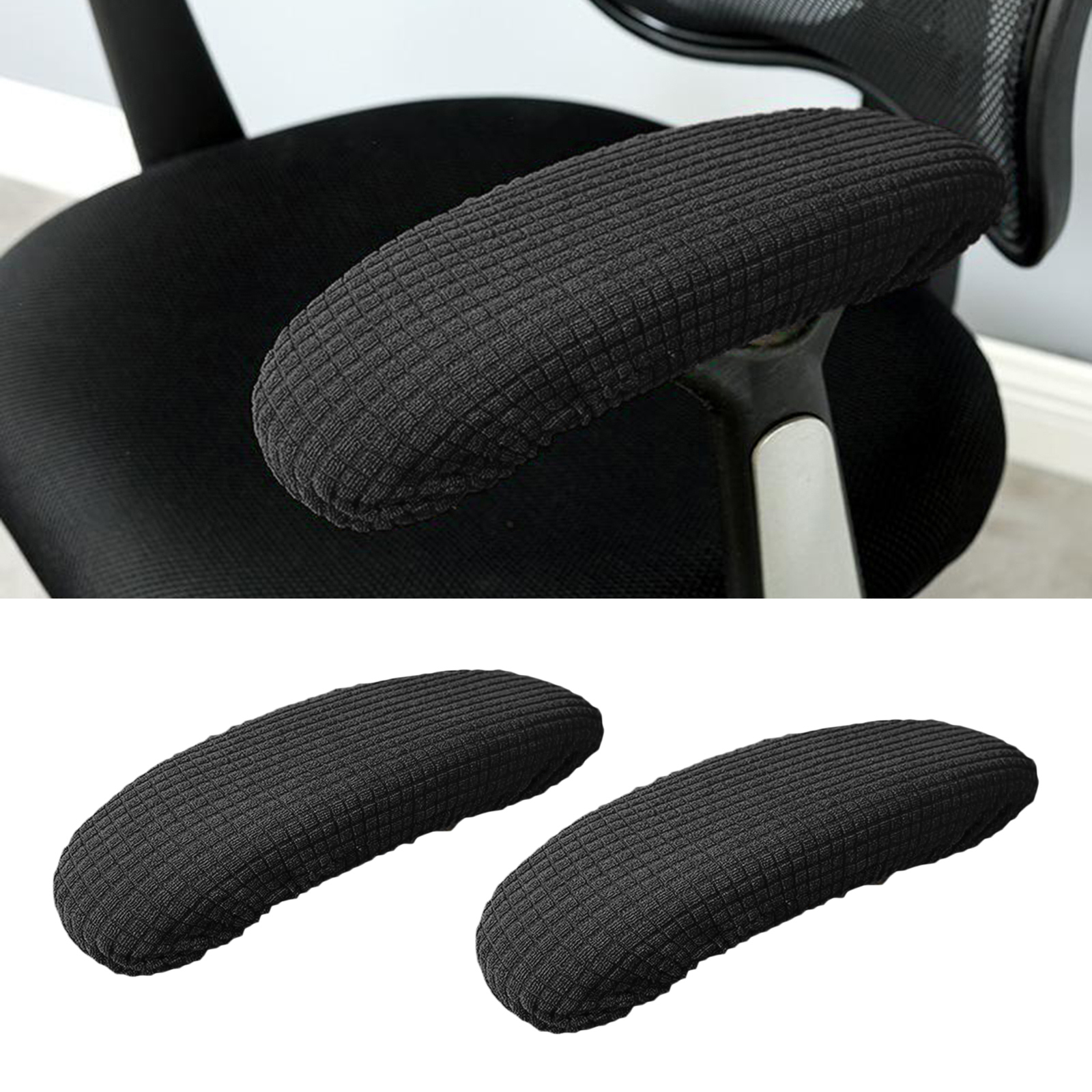  Don’t Miss Out! 1 Pair Elastic Modern Chair Armrest protect Cover Removable Polyester Elbow Arm Rest Protector for Office Home Study Game Chair