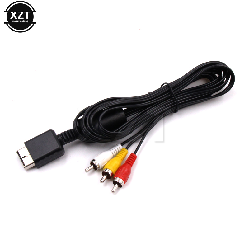  Instant Savings 1.8M AV Cable 3RCA TV Adapter Audio Video Cable for Sony Playstation 2 3 PS2 PS3 Console Game Accessories