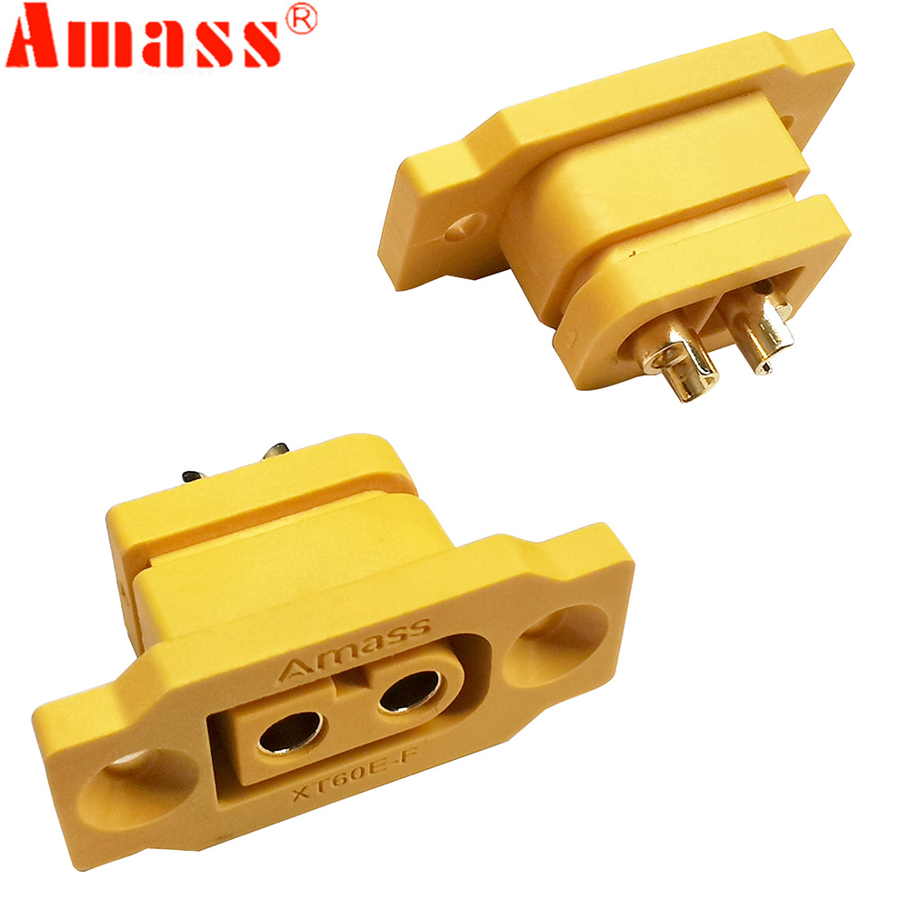  Today’s Hottest Discounts 1 / 2 / 5pc Amass XT60E-F Female Plug Large Current Gold/Brass Ni Plated Connector Power Battery Connecting Adapter for RC Model