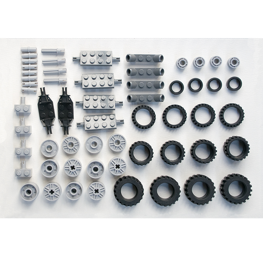 Incredible Prices *Wheel&rims Pack 2* DIY enlighten block bricks,Compatible With Lego Assembles Particles
