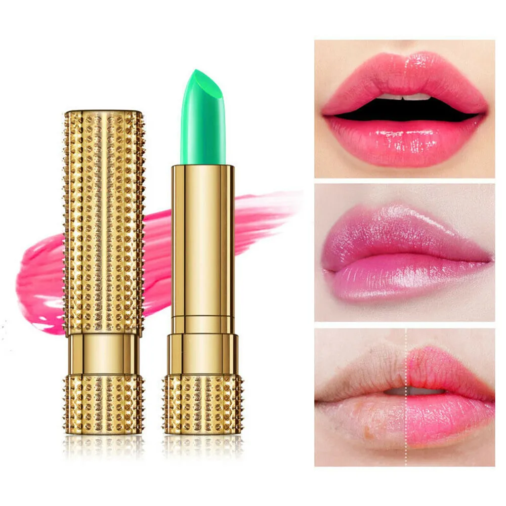 Your Dream Deals 1 Pcs Aloe Vera Magic Lip Balm Temperature Color Change Nutritious Natural Moisture Lipstick Safe Ingredients Care Makeup Lips