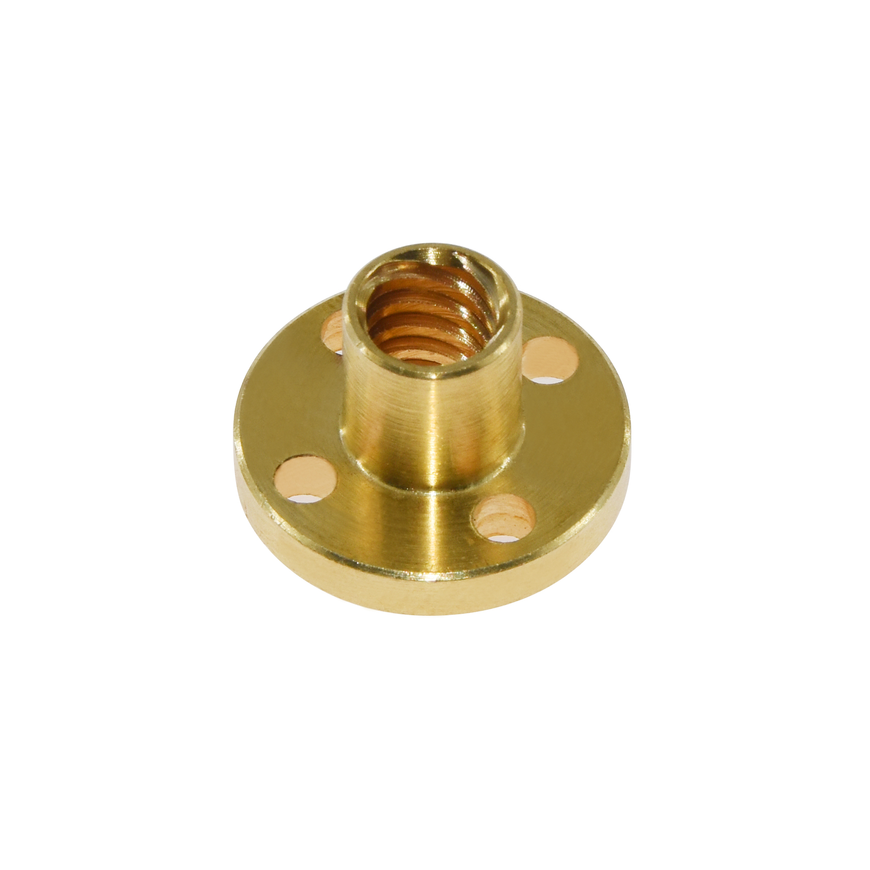 Final Hours to Save! 1 Pc T8 Lead Screw Brass Nut 8mm Pitch OD 8mm CNC Brass Nuts for Diameter 8mm T8 Tr8x8 Lead Screw of 3D Printer Z Axis