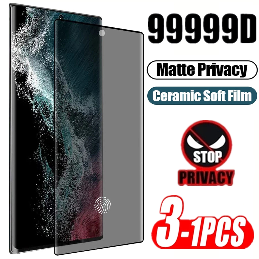 Best Deals in Town 1-3Pcs Matte Ceramic Privacy Screen Protectors for Samsung Galaxy S21 S20 S22 Ultra FE Note 20 9 10 S8 S9 S10 Plus Anti Spy Film