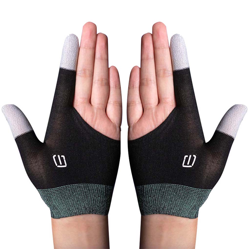  Fire Sale 1/2Pairs Finger Gloves For Mobile Games PUBG Nylon Sensitive Anti-slip Touch Screen Breathable Fingertip Cover For Gaming