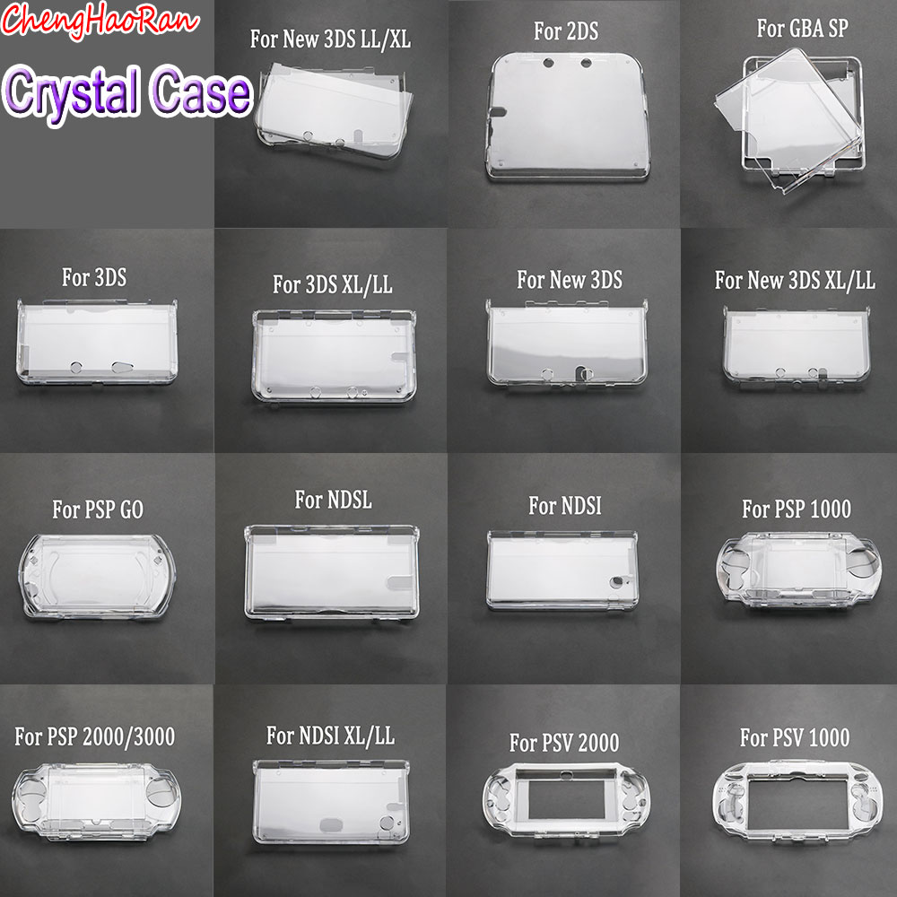 Best Picks at Best Prices! 1 Piece Clear Protective Case For PSP PSV GBA SP NDSL DSI NDSi XL 3DS XL New 3DS XLLL Console Plastic Crystal Hard Shell