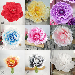 Upgrade Your Look with the  The Price is Right 1 Pcs Artificial Large Peony Flower Wall Panels 30/40/50cm Silk Flower Head Wedding Backdrop Party Birthday Wall Hanging Decor