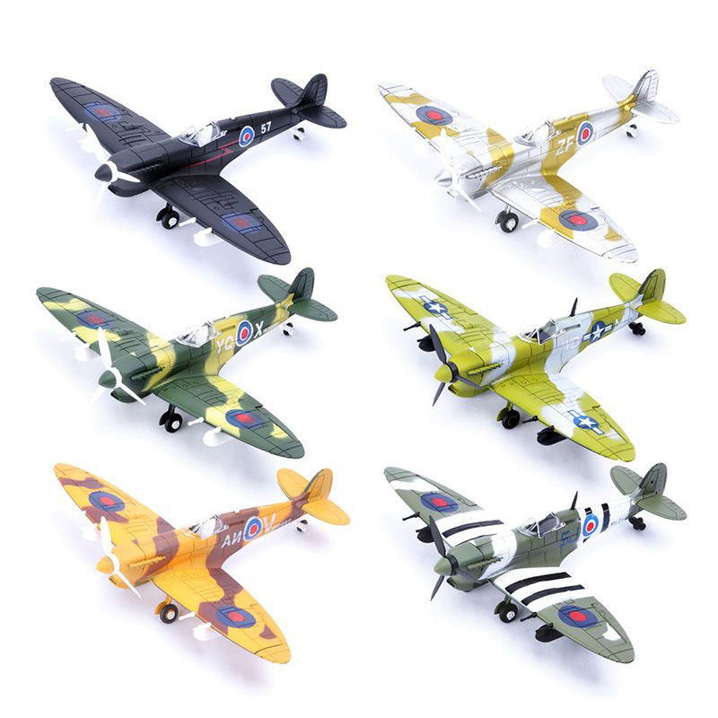 Your Best Deal Yet! 1/48 WW2 Military Hurricane Spitfire Fighter 4D Assemble BF109 P51 Model Airplane Plastic DIY Puzzle Toy Gifts