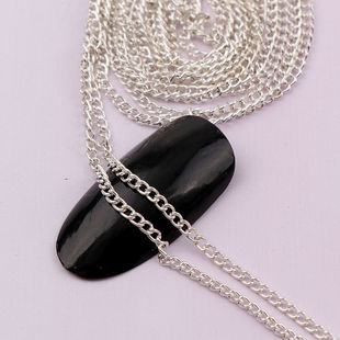 Why Choose the Best Bang for Your Buck 0.8~1 Meter Width 2mm Length 3D Japanese Silver Nail Metal Chain DIY Hollow Nail Chain Punk Fashion Nail Art Decoration? Find Out Here