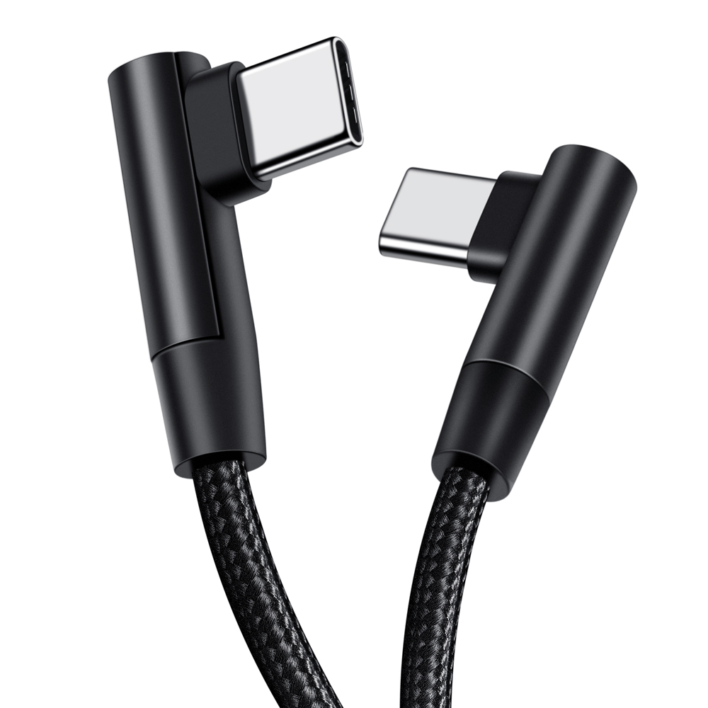 Best Ever Bargains 0.25m/0.5m/1m/2m 3A Quick Charger 90 Degrees USB Type C to USB C Cord PD Cable For iPhone 16 Samsung Huawei Xiaomi Redmi Macbook