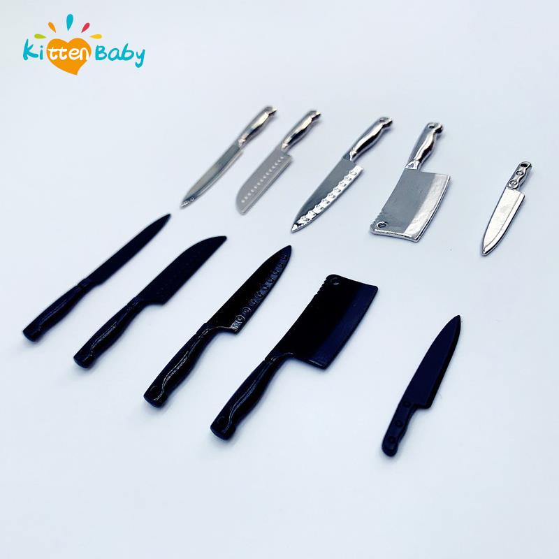  Exclusive Discounts 1 Set Doll House Mini Kitchen Knife Cooking Utensils Model for Dollhouse Kitchen Furniture Decoration Accessories Toy