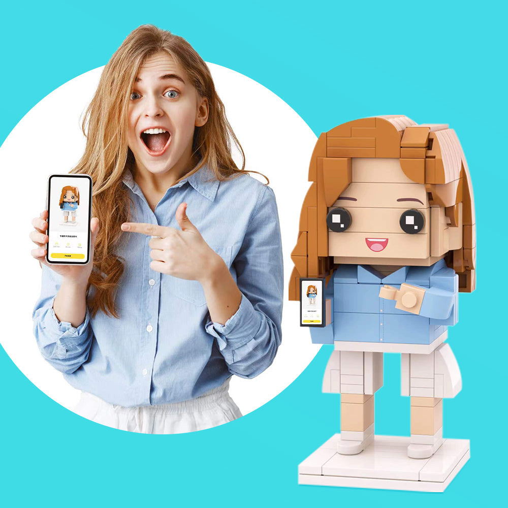  Deals Too Good to Ignore *brickheadz photo custom design* MOC self-portrayal set brick figure order,Anime Figure Movie Character Pet model create design