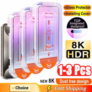 Classic Yet Modern: The  Surprise Savings 1-3Pcs 8K Dust Free Installation Tempered Glass For Samsung A54 A55 5G S24 S23 Ultra FE Plus A52s A34 A35 A71 Screen Protector