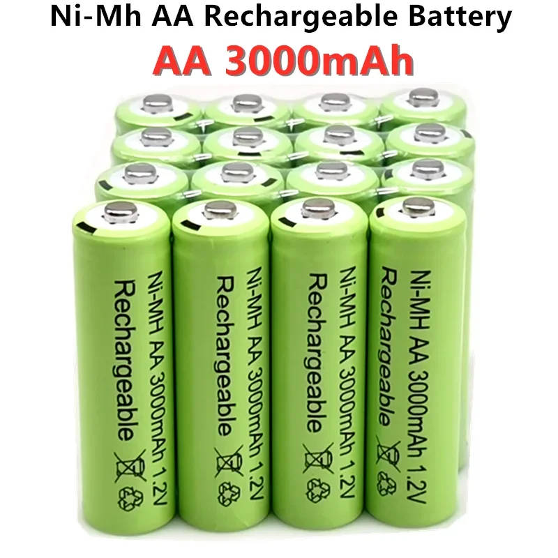  Ultimate Price Drops 1.2V AA 3000mAh NiMH 1.2V Rechargeable Batteries Green Battery Garden Solar Lamp LED Flashlight Lantern Lamp Torch