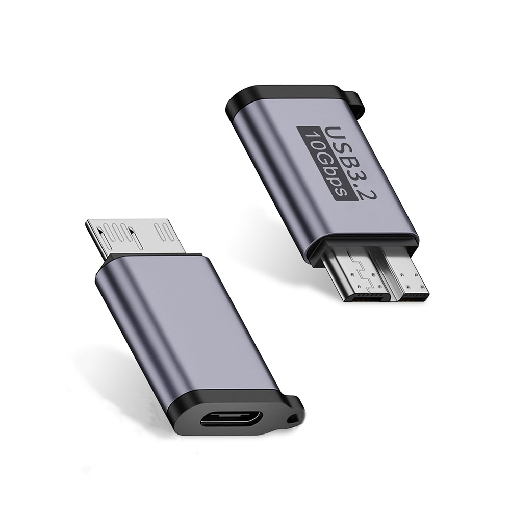  Ultimate Price Drops 1-5PCS USB 3.2 MicroB Adapter Micro-B Male To Type-C Female Converter for External SSD Hard Disk Drive Tablet Phone Laptop PC