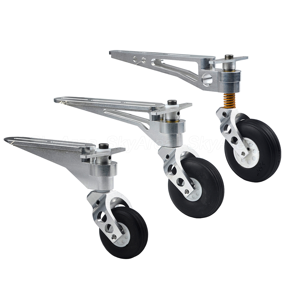  Affordable Prices 1 Piece CNC Aluminium Tail Wheel Landing Gear For RC Airplane Gas Engine 3D/ 4D Model 20CC to 220CC