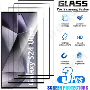Buy the  Too Good to Pass Up 1-3 Pcs Tempered Glass For Samsung Galaxy S24 S23 S22 S25 Ultra Plus 5G A55 A35 A56 A54 A36 Curved Full Cover Screen Protector Today - Exclusive Quality and Style