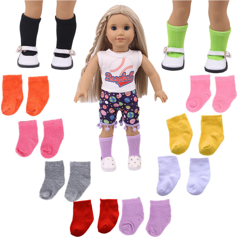 Price Perfection 1/3/5pairs Doll Clothes Accessories Mini Stocking Socks Fit 18Inch/43cm Doll Girls Birthday Gifts