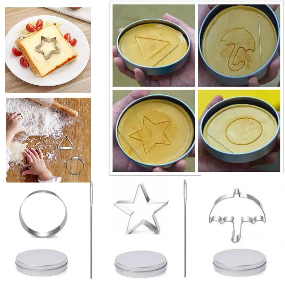  Act Fast! 1-2Set Sugar Cookie Mold Candy Maker Biscuit Korean Honeycomb Cookies Game Kit Dalgona Candy Umbrella Star Triangle Sugar Mould