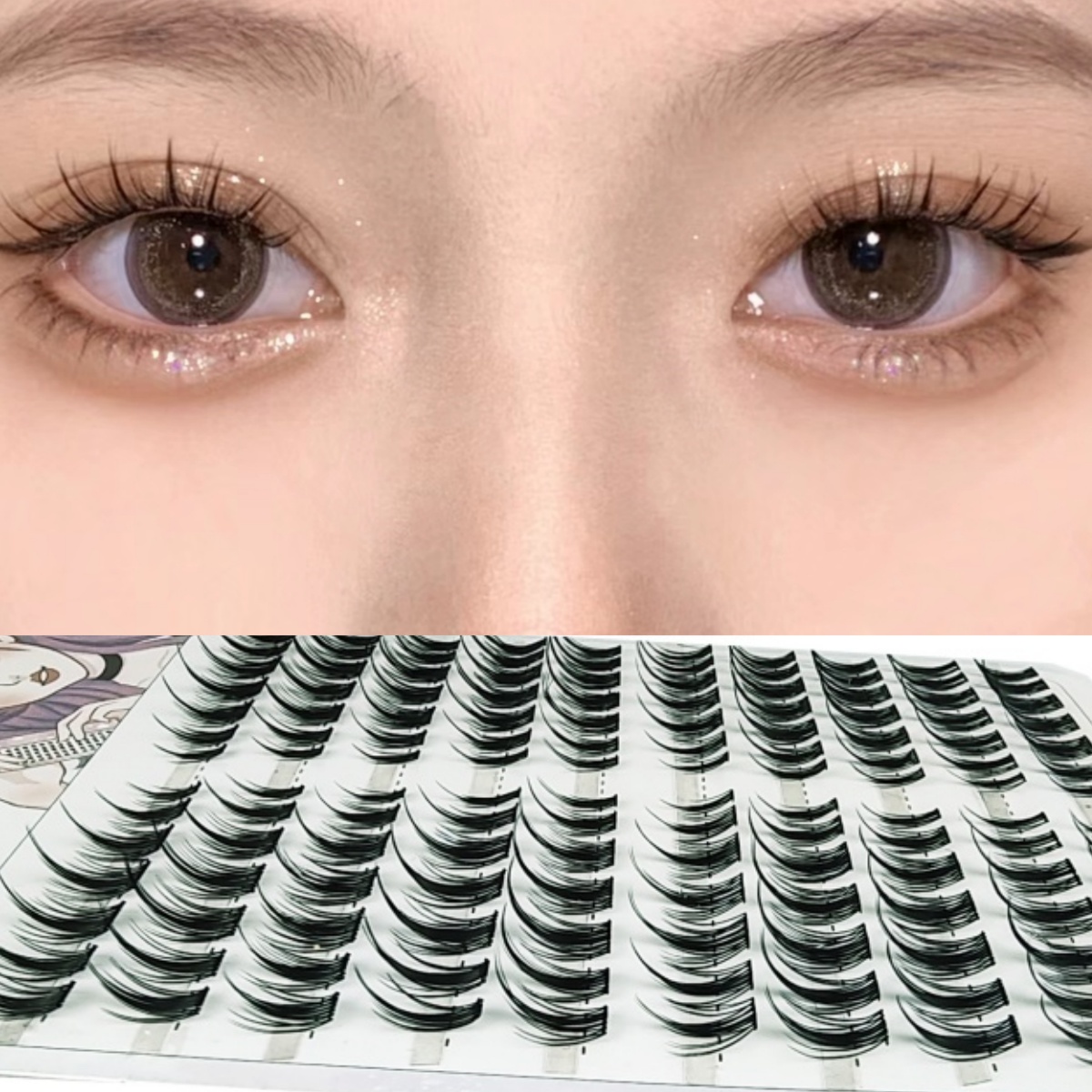 Best Ever Prices 1 Box/140 Bunches Mink Eyelashes 3D Natural Russian Individual Eyelash extension Eyelash cluster Makeup Tool Lashes wholesale